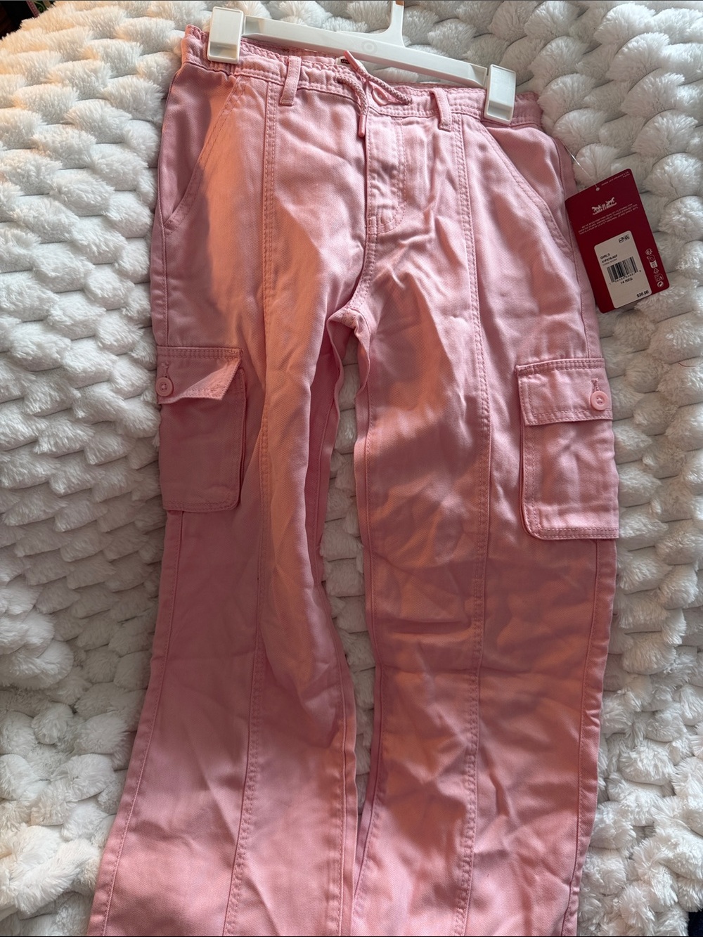 Levi's Pink Cargo Wide Leg Pants for Kids